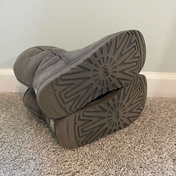 UGG Gray Classic Short Boots - Picture 5 of 6